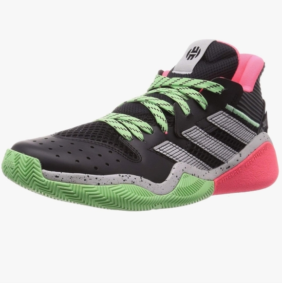 Adidas Harden Stepback Black Glory Mint Basketball Sneakers Men's size 17 - Picture 1 of 12